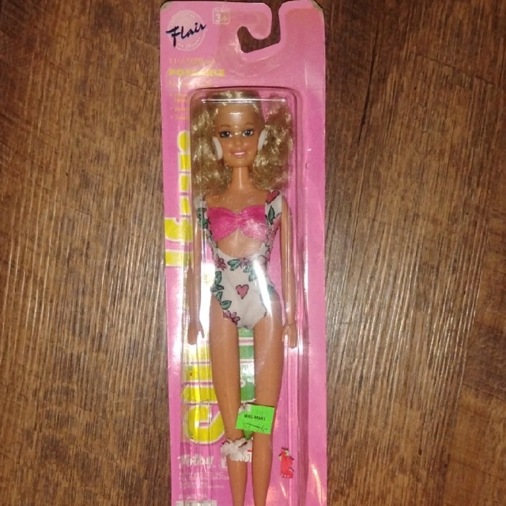 Fashion Doll with Pink and White Outfit